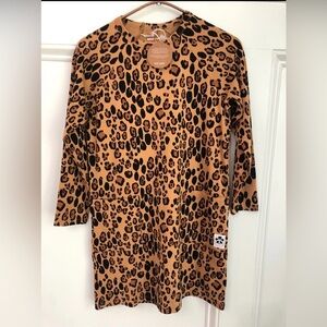 Mini rodini leopard dress 128/134 new